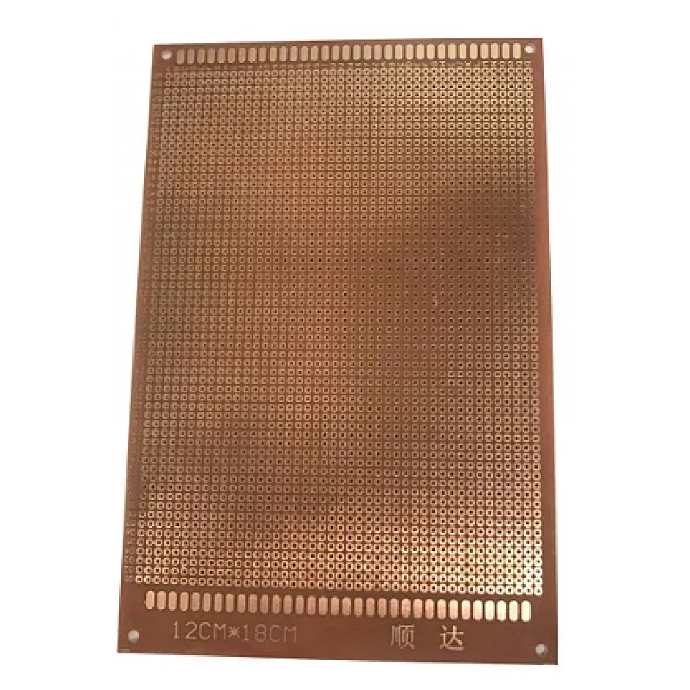 PLACA PERFURADA *FIBRA DE VIDRO FACE SIMPLES 12X18CM